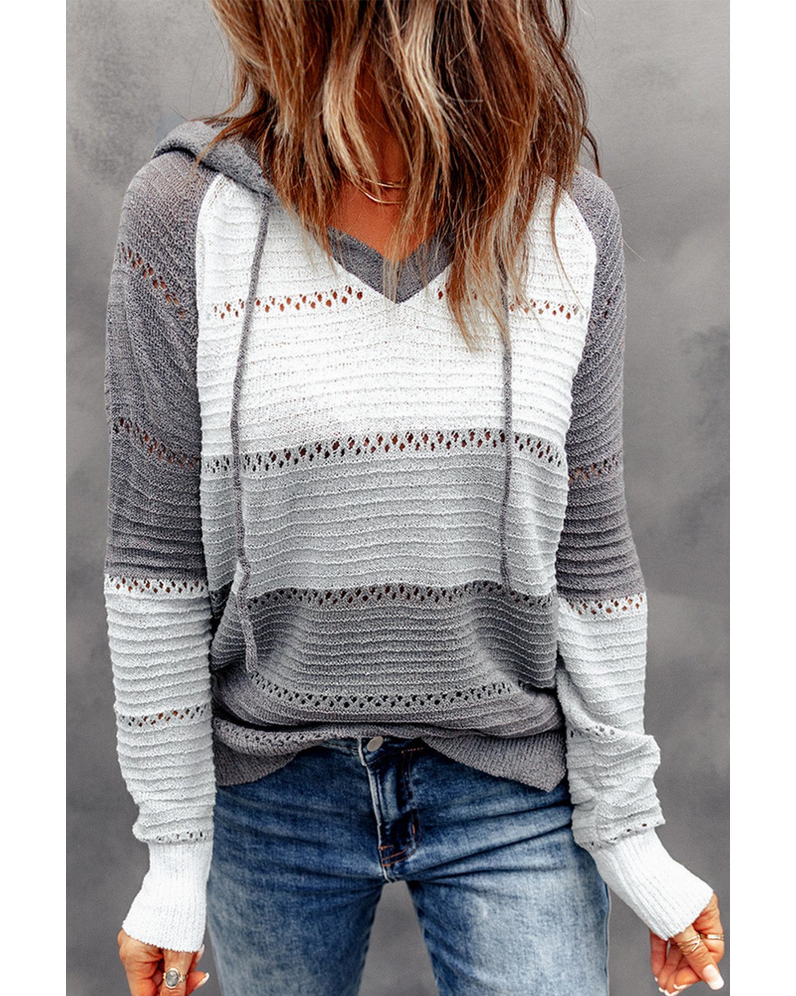 Azura Exchange Knitted Hoodie for Beach Bonfires - 3XL Main image