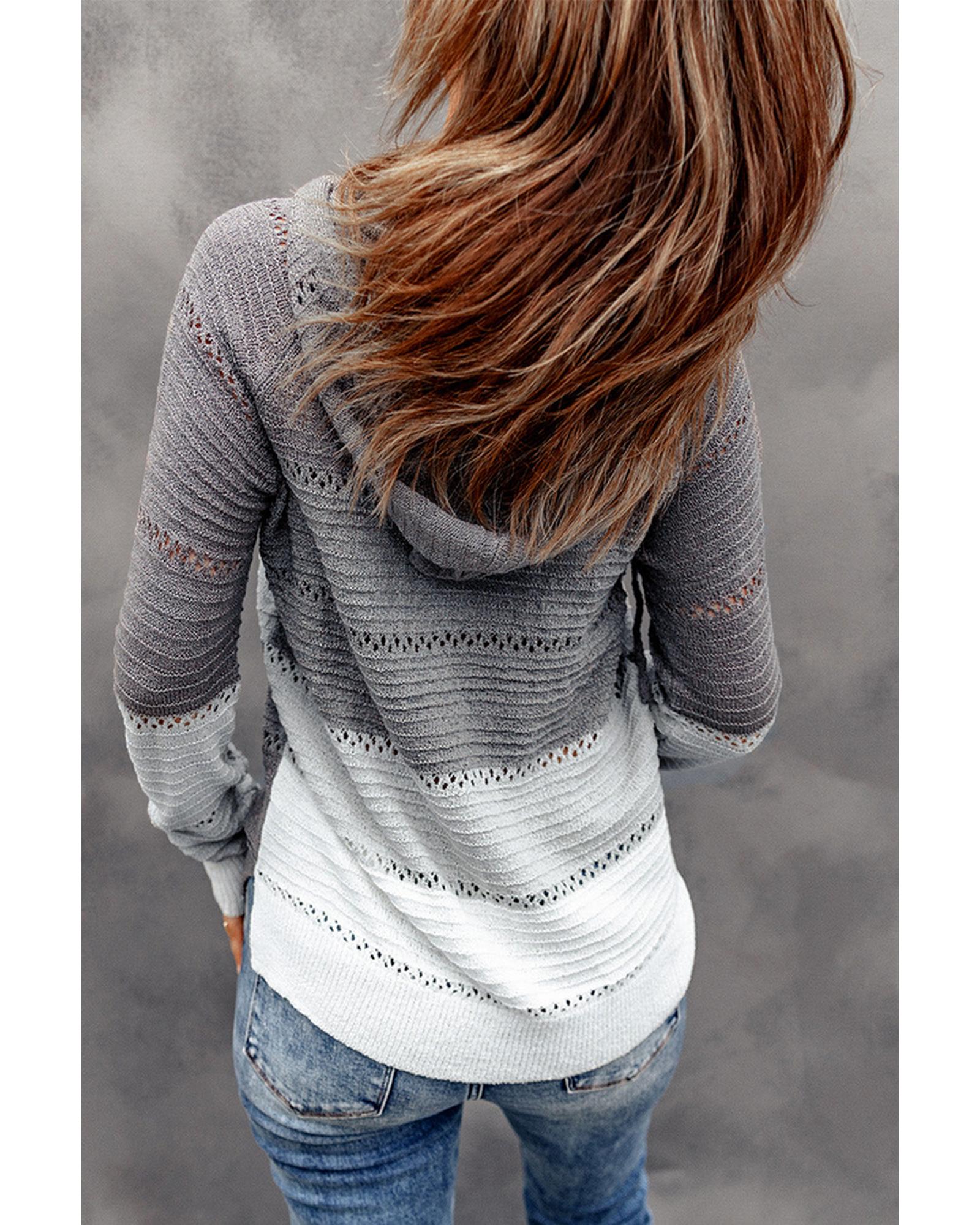 Azura Exchange Knitted Hoodie for Beach Bonfires - 3XL Secondary image