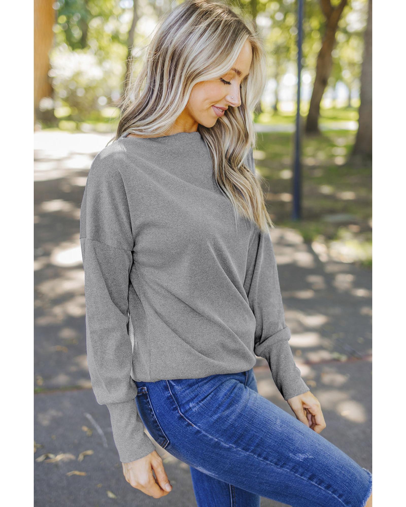 Azura Exchange Ribbed Zip Knit Top - 2XL