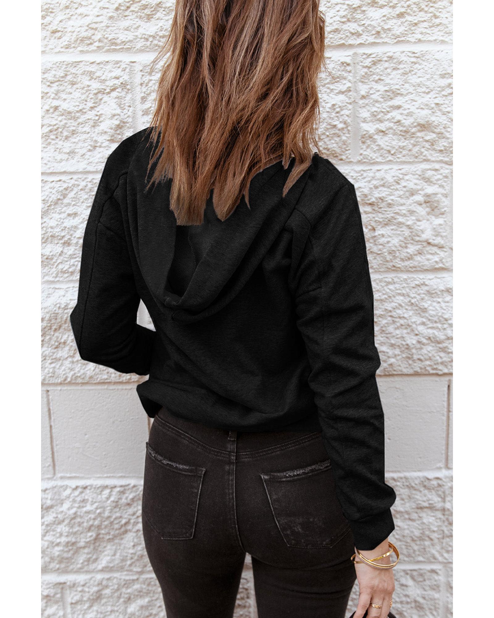 Azura Exchange Solid Color Lace-up Hoodie - L Secondary image