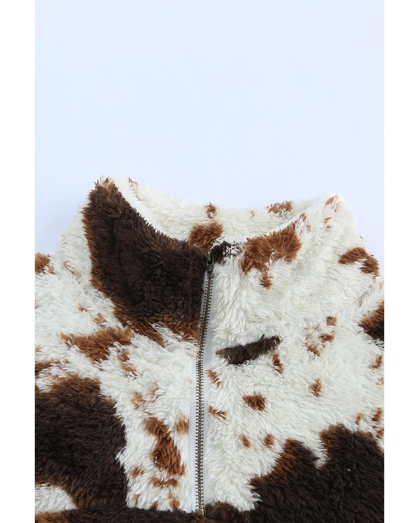 Azura Exchange Cow Print Fleece Sweatshirt - M