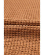 Azura Exchange Waffle Knit Button Up Casual Shirt - L