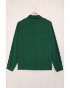 Azura Exchange Button Fuzzy Polka Dot Shirt - 2XL