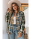 Azura Exchange Button Up Plaid Shacket - L