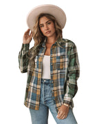 Azura Exchange Button Up Plaid Shacket - XL