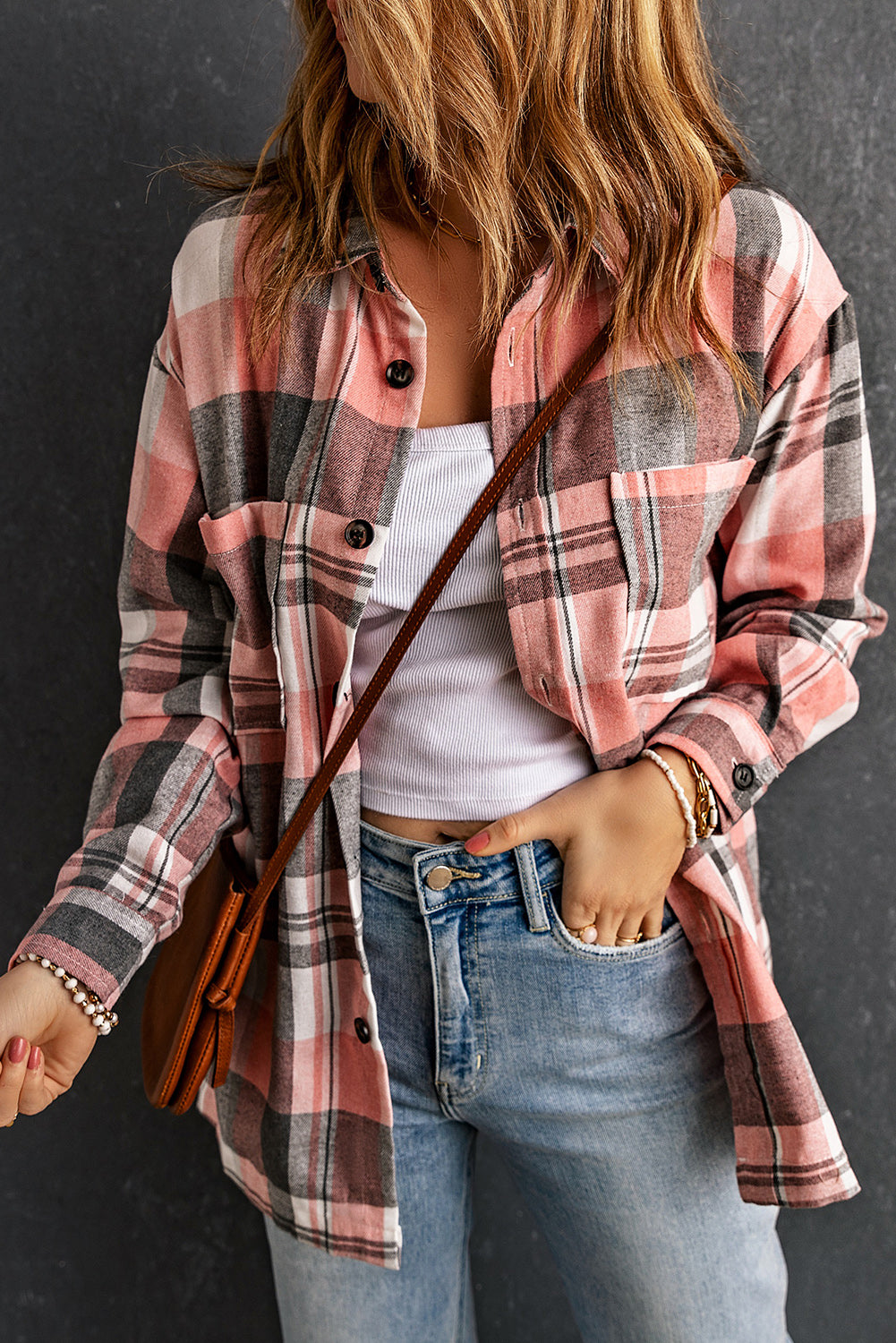 Azura Exchange Button Up Plaid Shirt - XL Main image