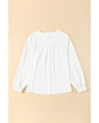 Azura Exchange Gathered Cuff Shirt - L