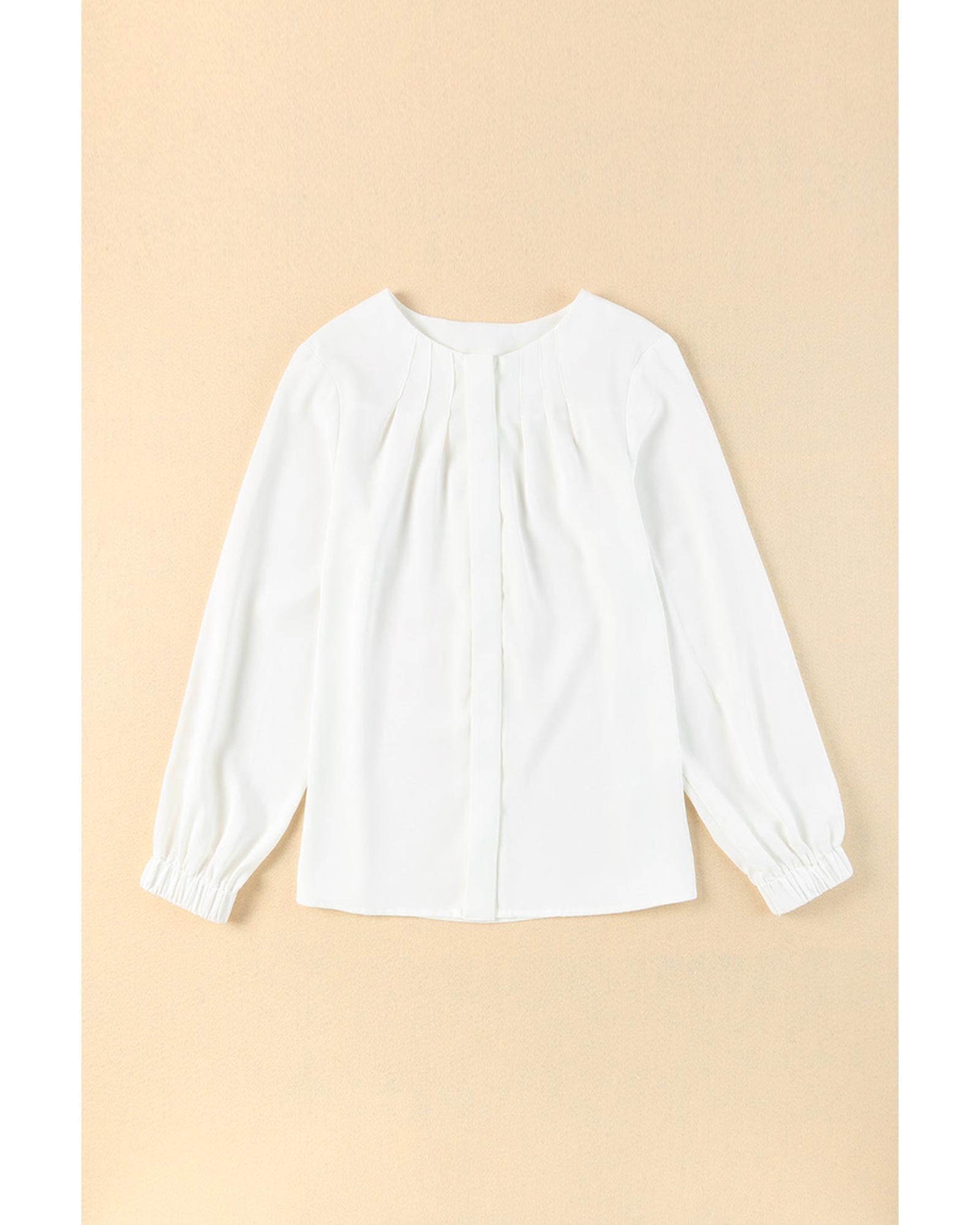 Azura Exchange Gathered Cuff Shirt - M