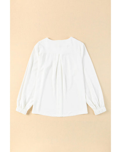 Azura Exchange Gathered Cuff Shirt - M