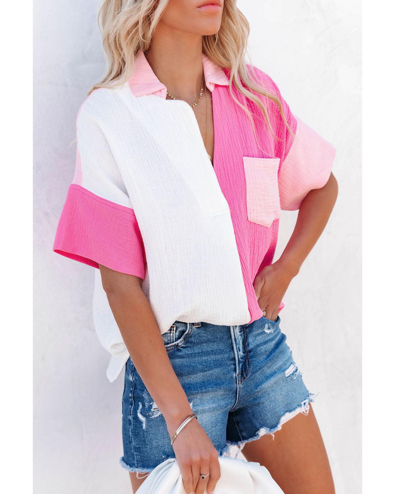 Azura Exchange Color Block Polo Shirt - L Main image