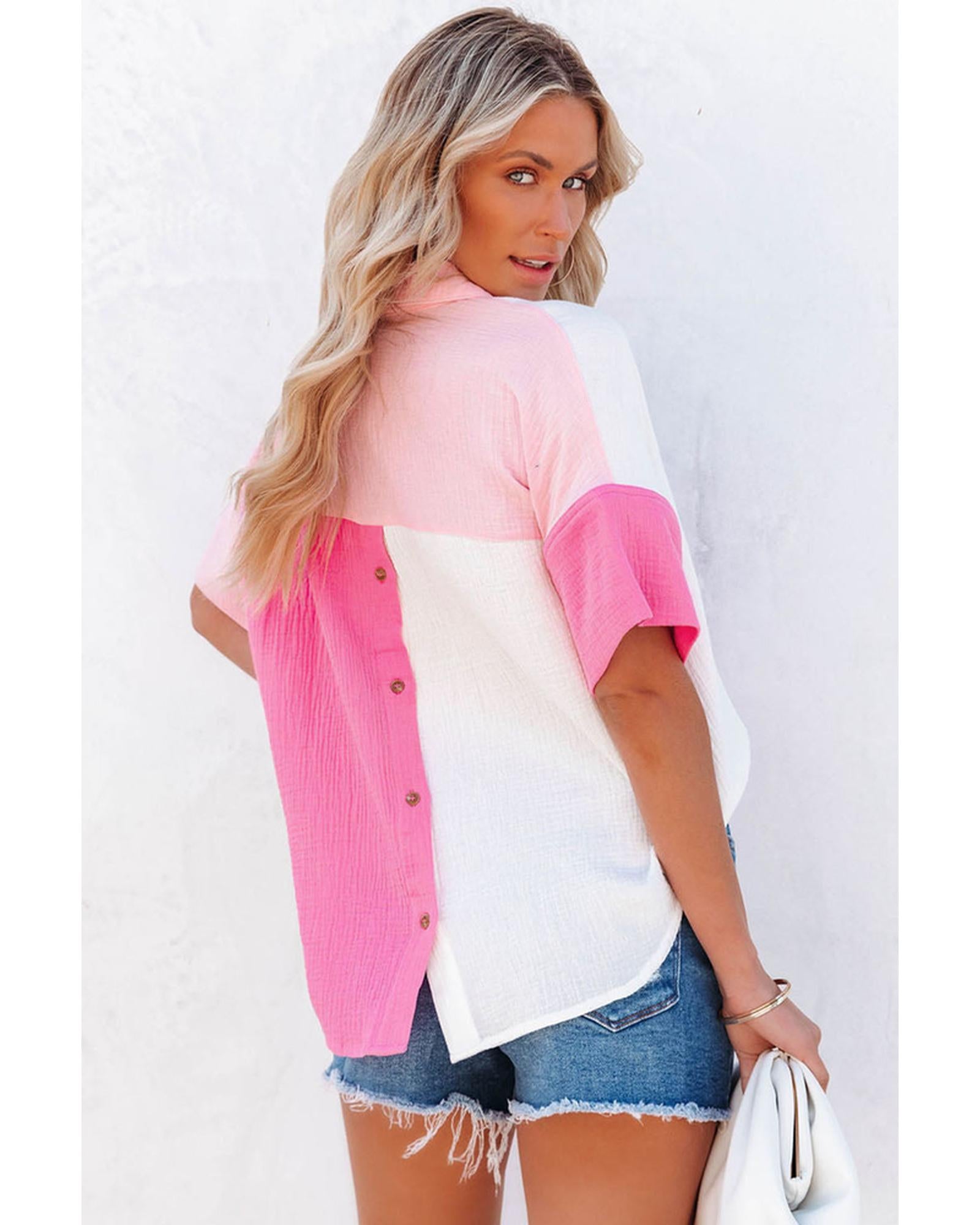 Azura Exchange Color Block Polo Shirt - L Secondary image