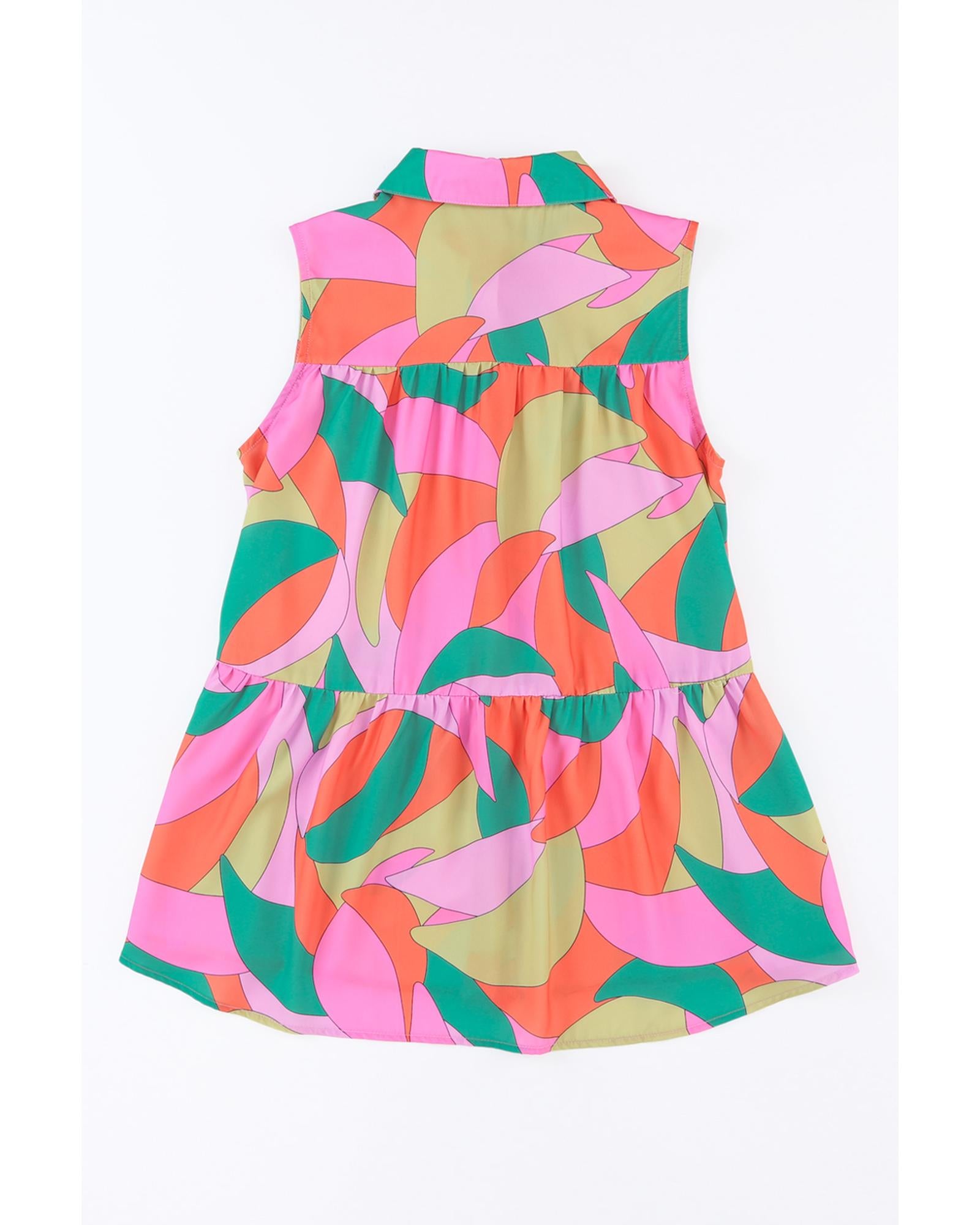 Azura Exchange Abstract Geometric Print Sleeveless Shirt - XL Secondary image