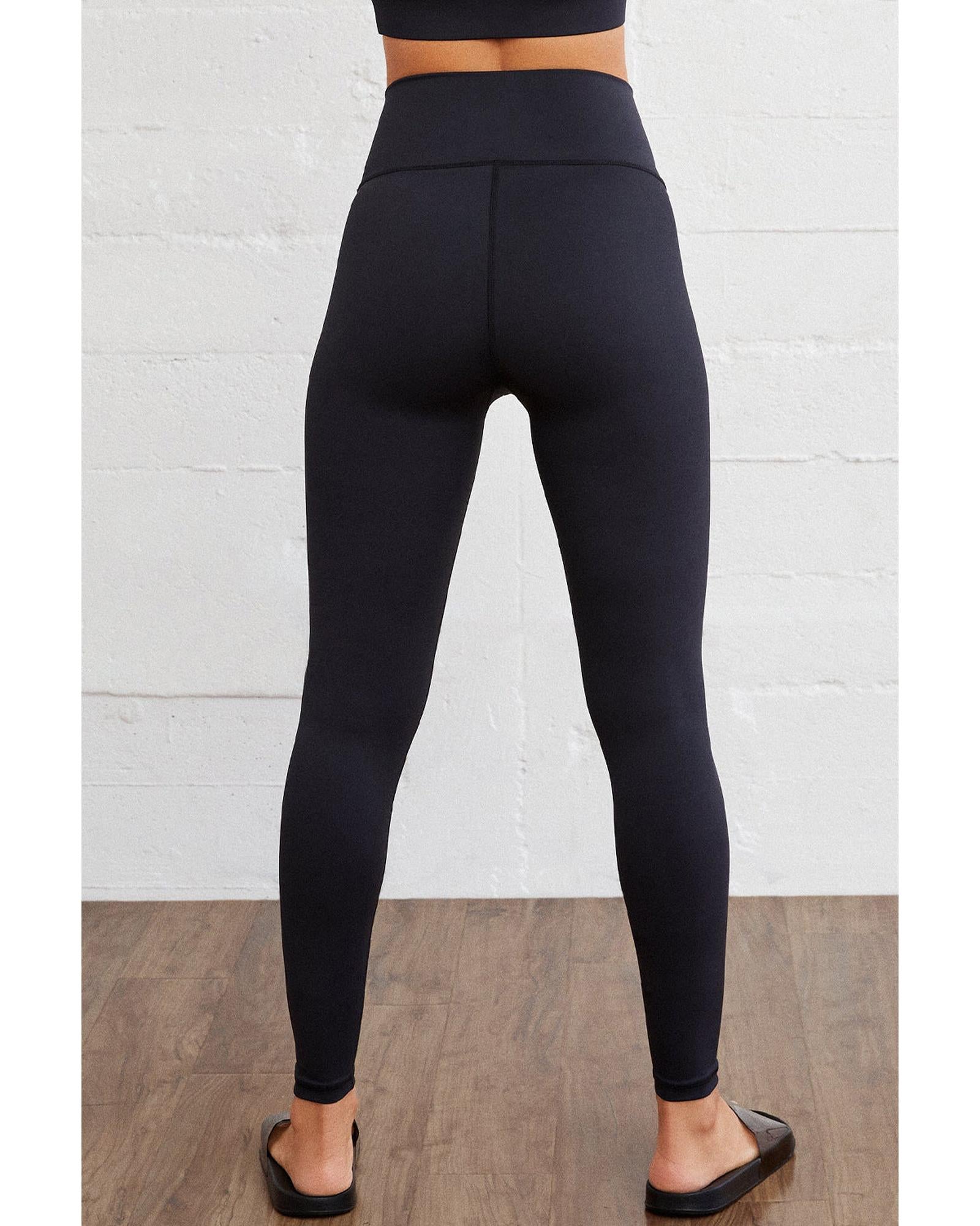 Azura Exchange Black Arched Waist Seamless Active Leggings - S Secondary image