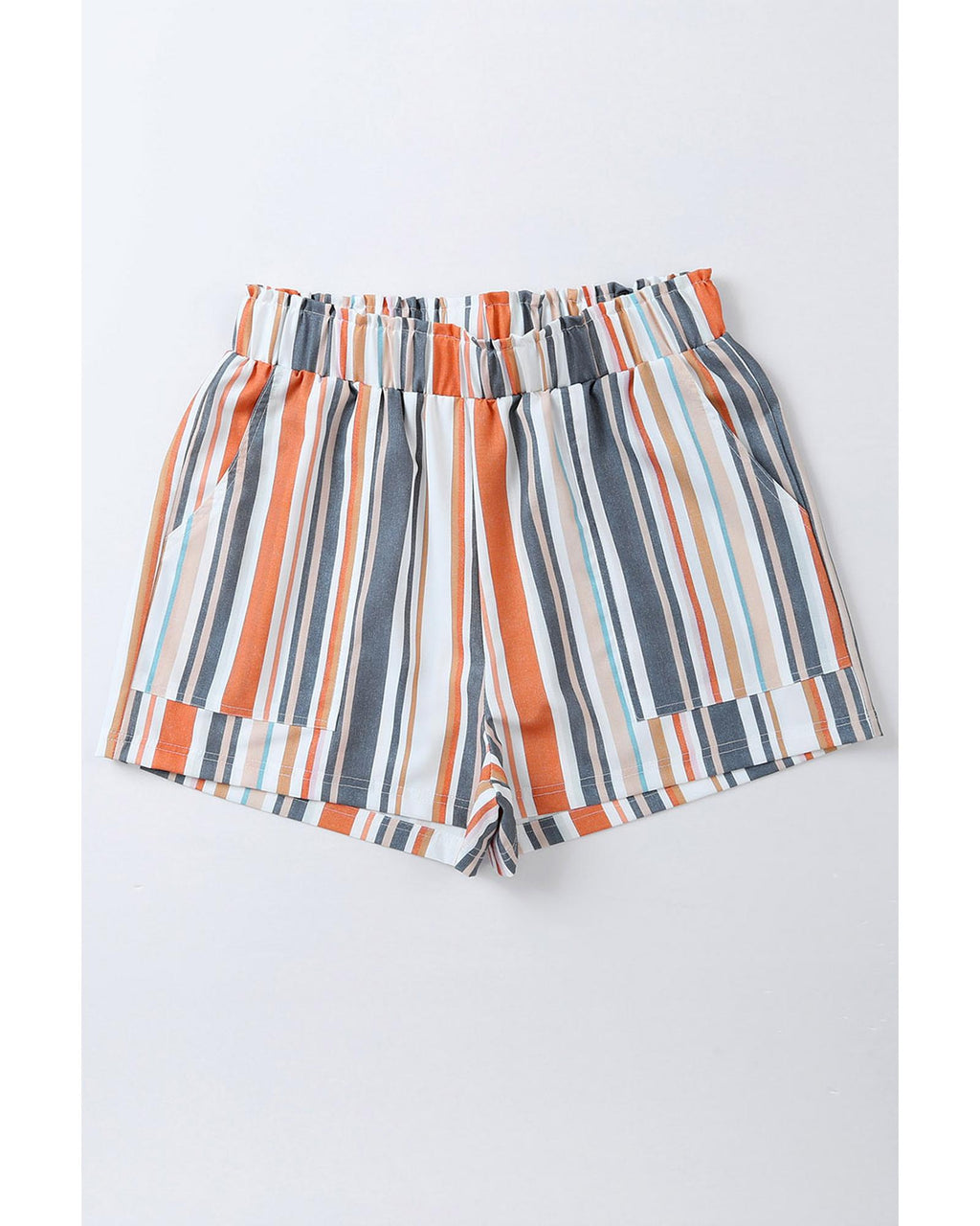 Azura Exchange Vintage Washed Elastic Frill Waist Casual Shorts - S Women's Shorts Azura Exchange