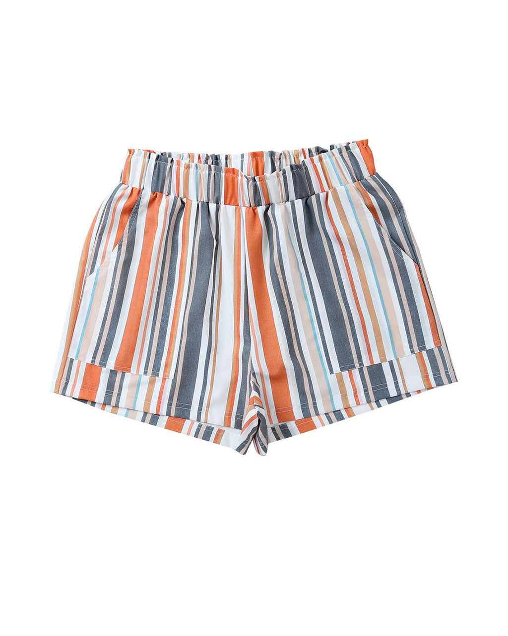 Azura Exchange Vintage Washed Elastic Frill Waist Casual Shorts - S Women's Shorts Azura Exchange