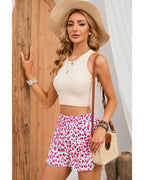 Azura Exchange Leopard Print Flutter Shorts - XL