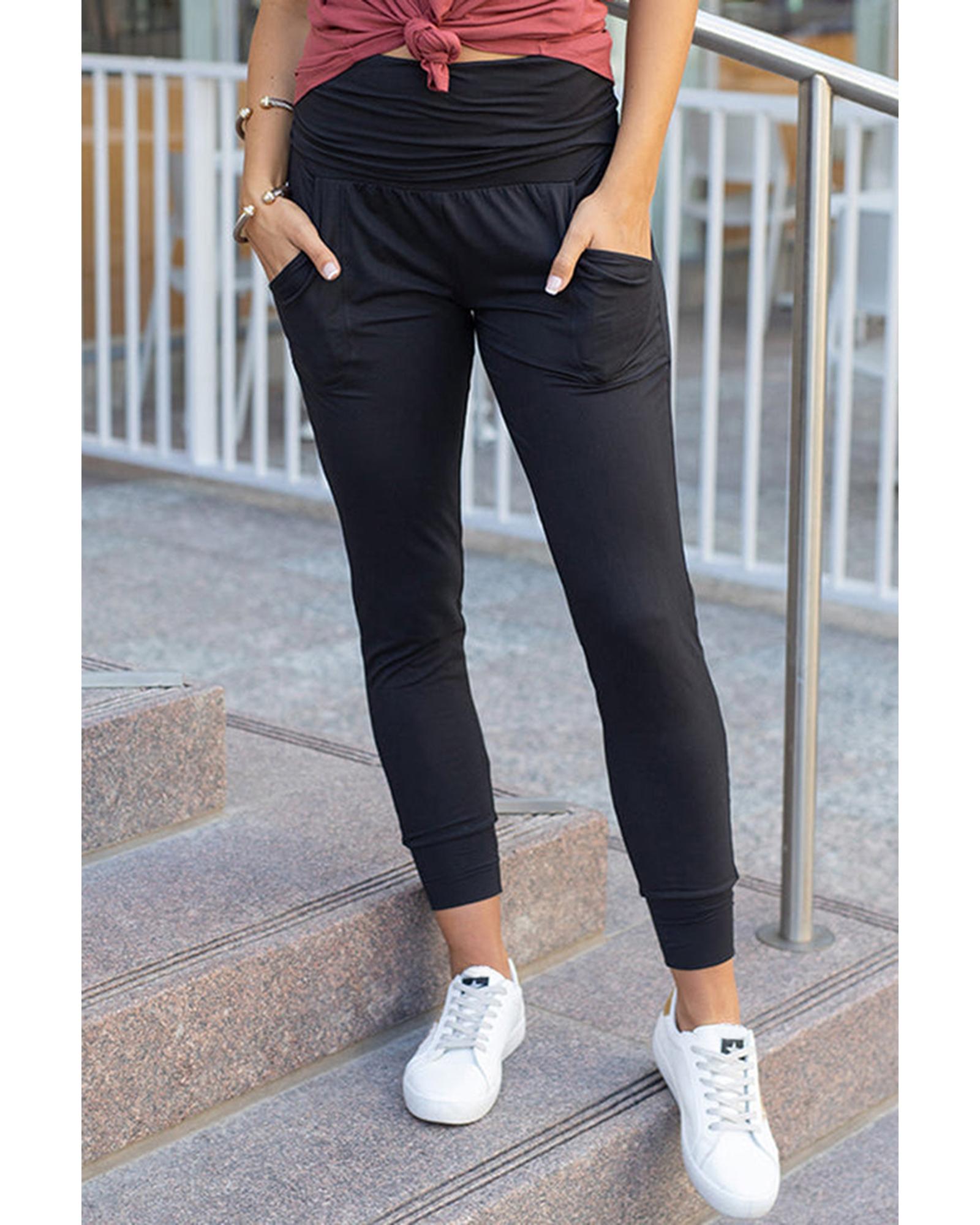 Azura Exchange Pleated Pocket Leggings - XL Main image
