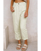 Azura Exchange Corduroy High Waist Straight Leg Pants - 12 US