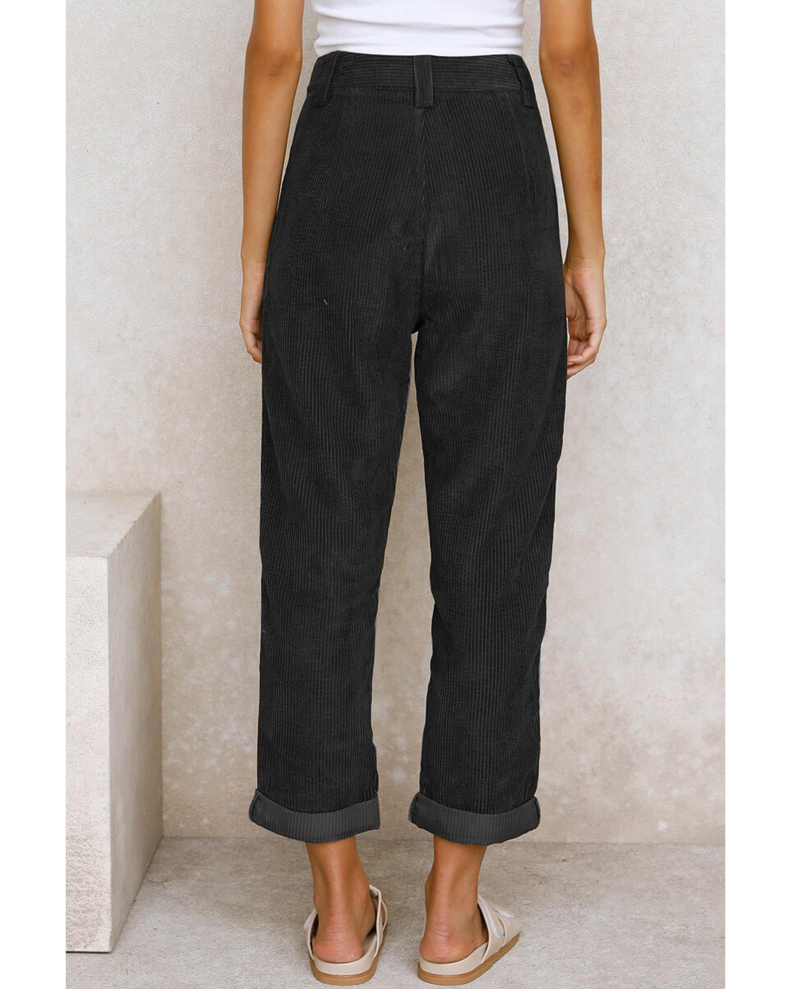 Azura Exchange High Waist Straight Leg Pants - 8 US Secondary image