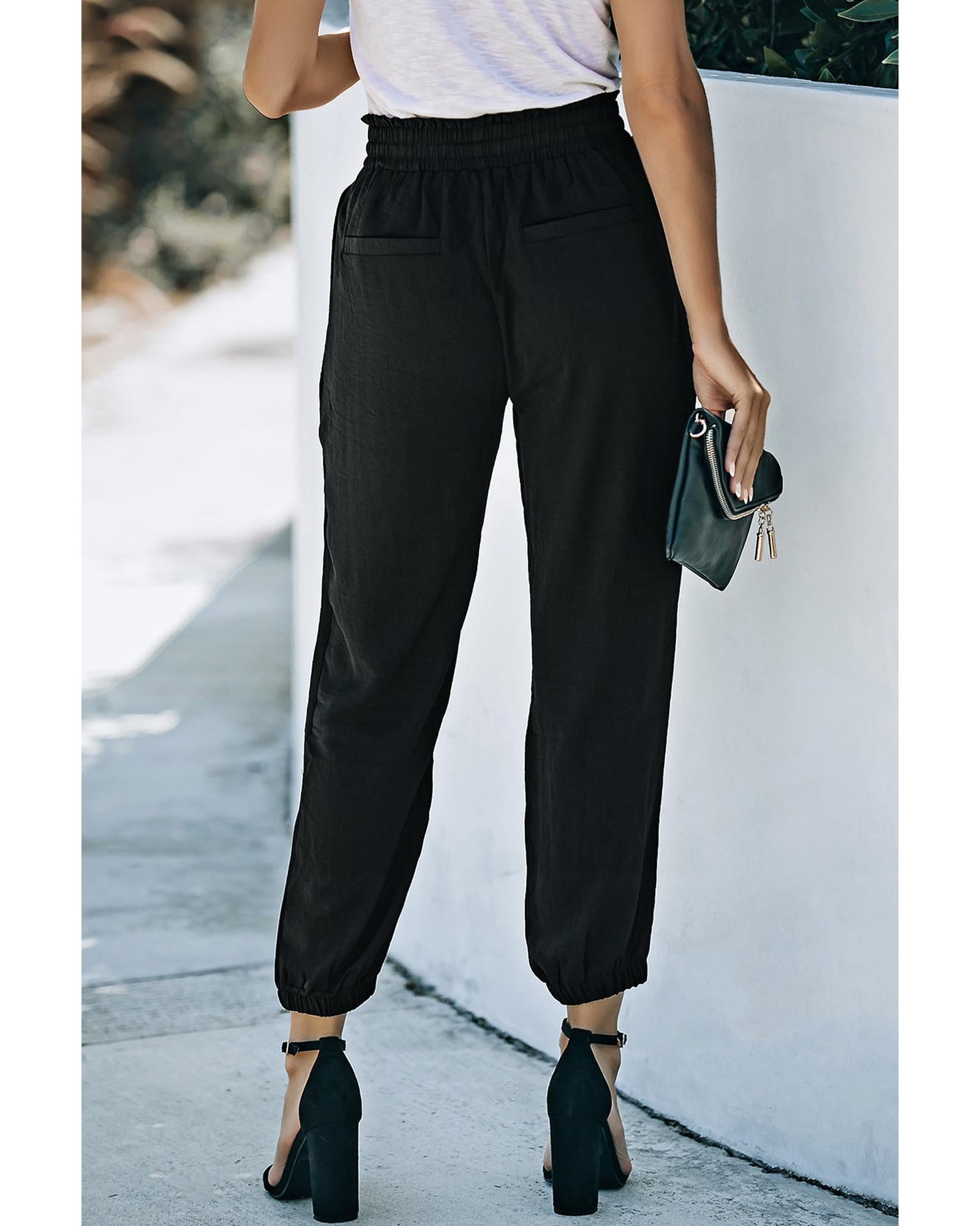 Azura Exchange High Waist Joggers for Casual and Active Comfort - S Secondary image