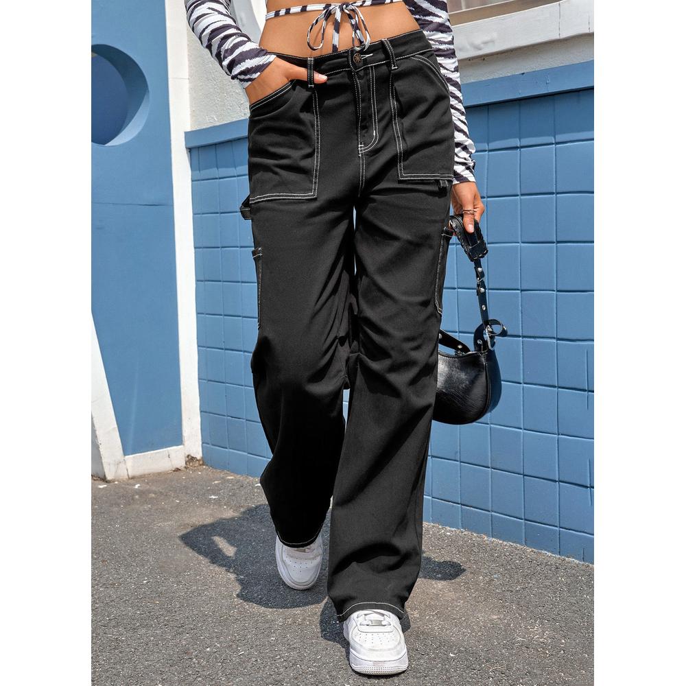 Azura Exchange High Waist Cargo Pants with Pockets - 18 US Main image