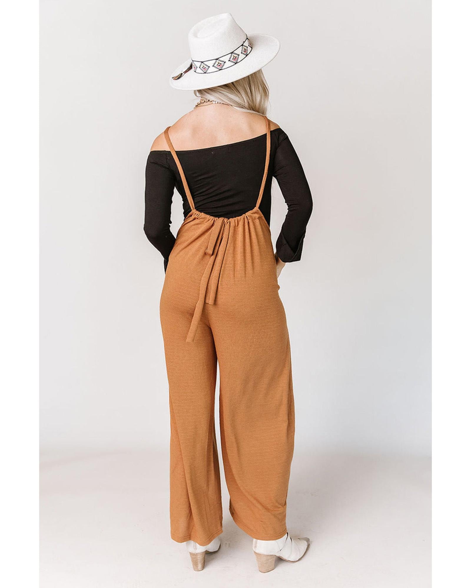 Azura Exchange Wide Leg Suspender Pants - XL Secondary image