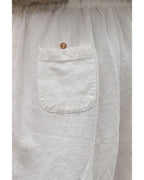 Azura Exchange Lace Splicing Drawstring Casual Cotton Pants - XL