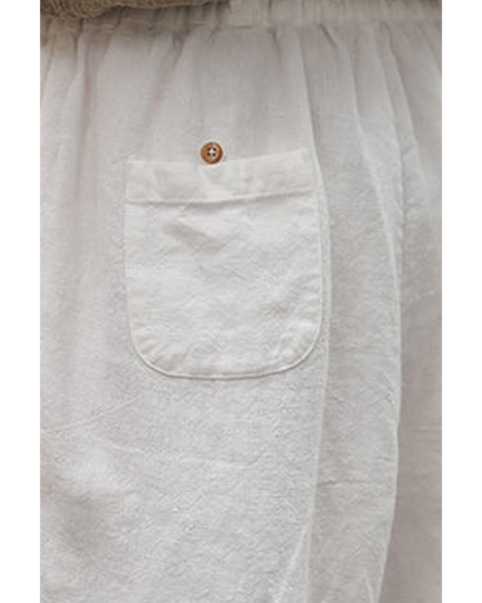Azura Exchange Lace Splicing Drawstring Casual Cotton Pants - XL