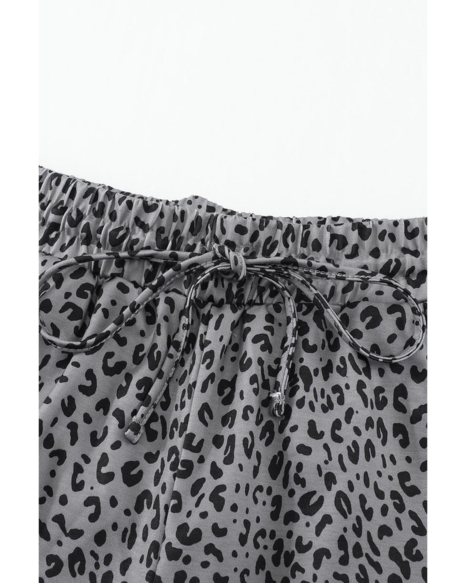 Azura Exchange Leopard Print Joggers - M