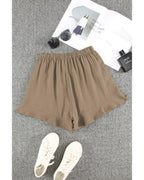 Azura Exchange High Waist Pocketed Ruffle Shorts - M
