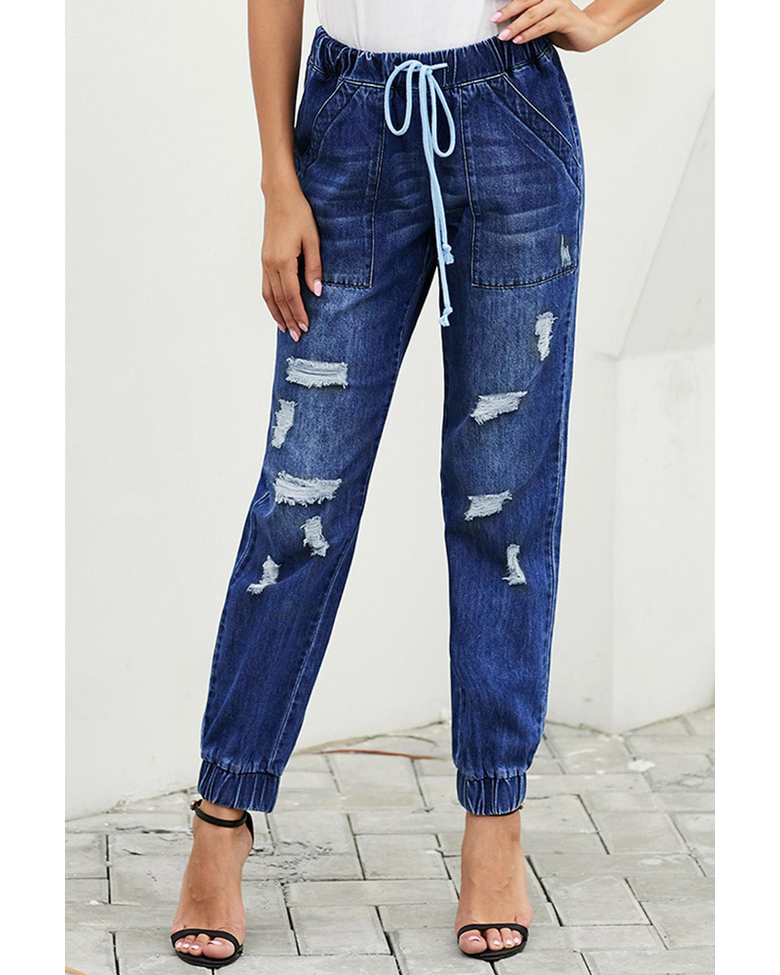 Azura Exchange Drawstring Pocketed Joggers - 2XL Main image