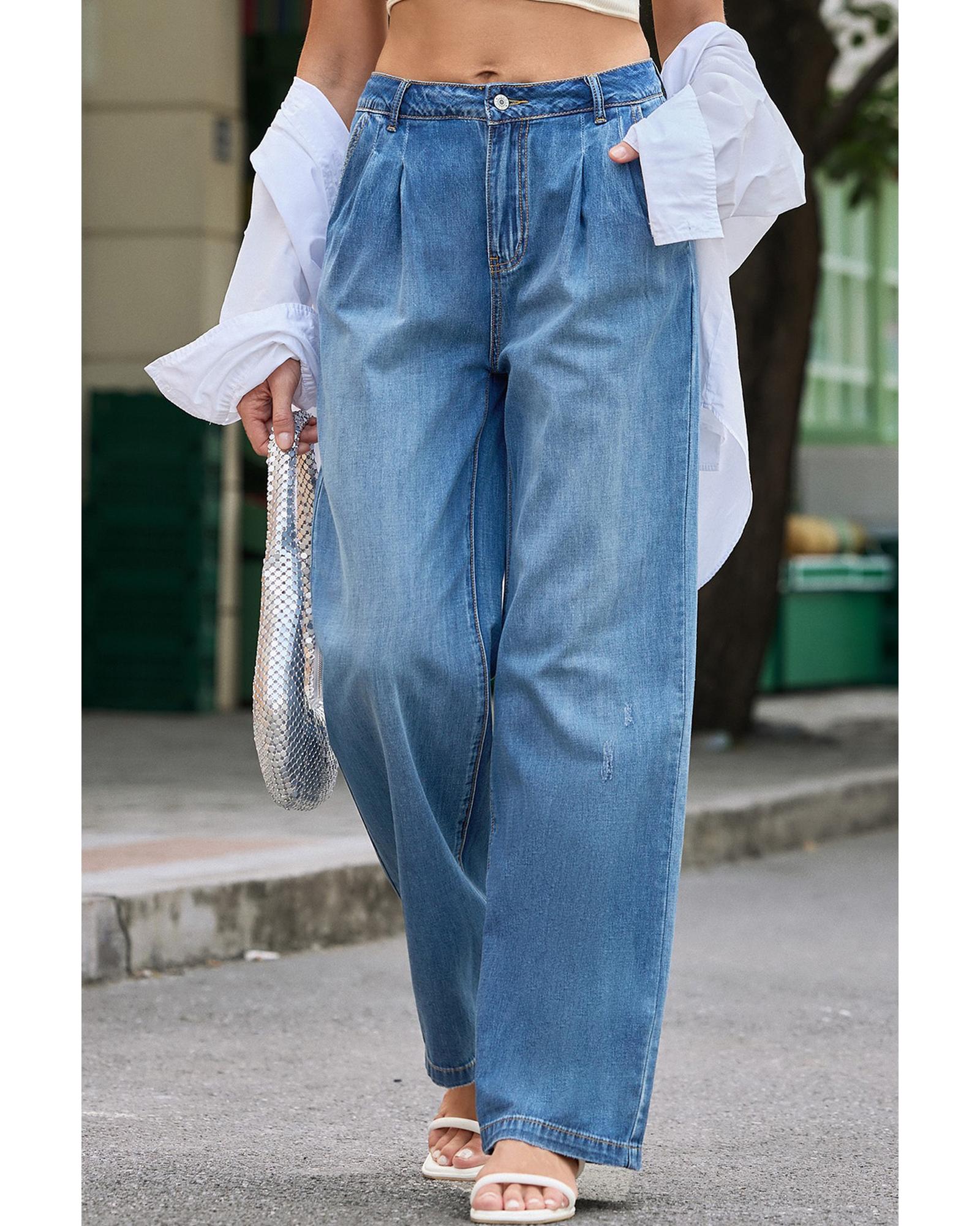 Azura Exchange Relaxed Fit Denim Trousers - 16 US Main image