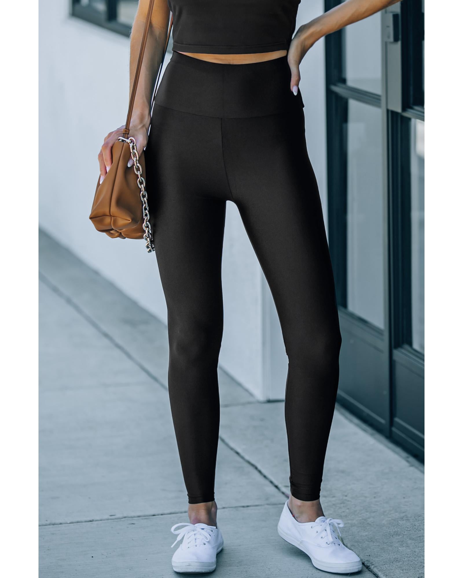 Azura Exchange High Rise Leggings with Waist Cincher - S Main image