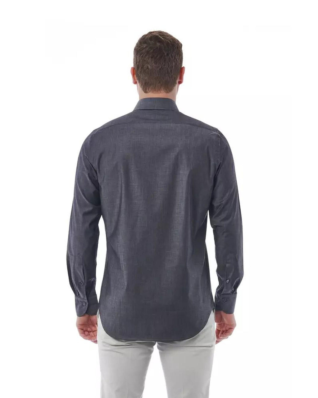 Bagutta Men's Gray Cotton Shirt - 2XL