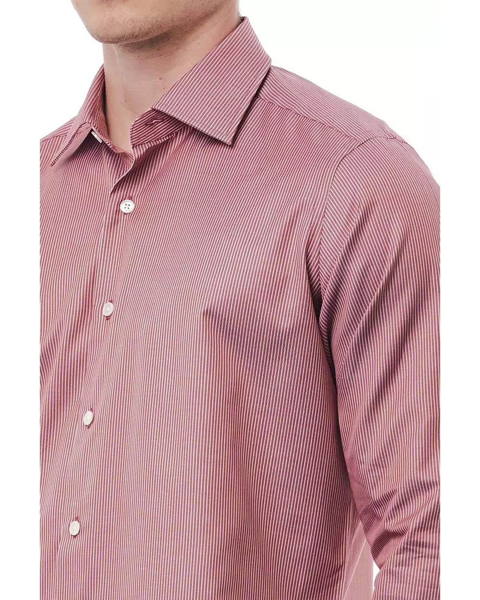 Bagutta Men's Red Cotton Shirt - XL Secondary image