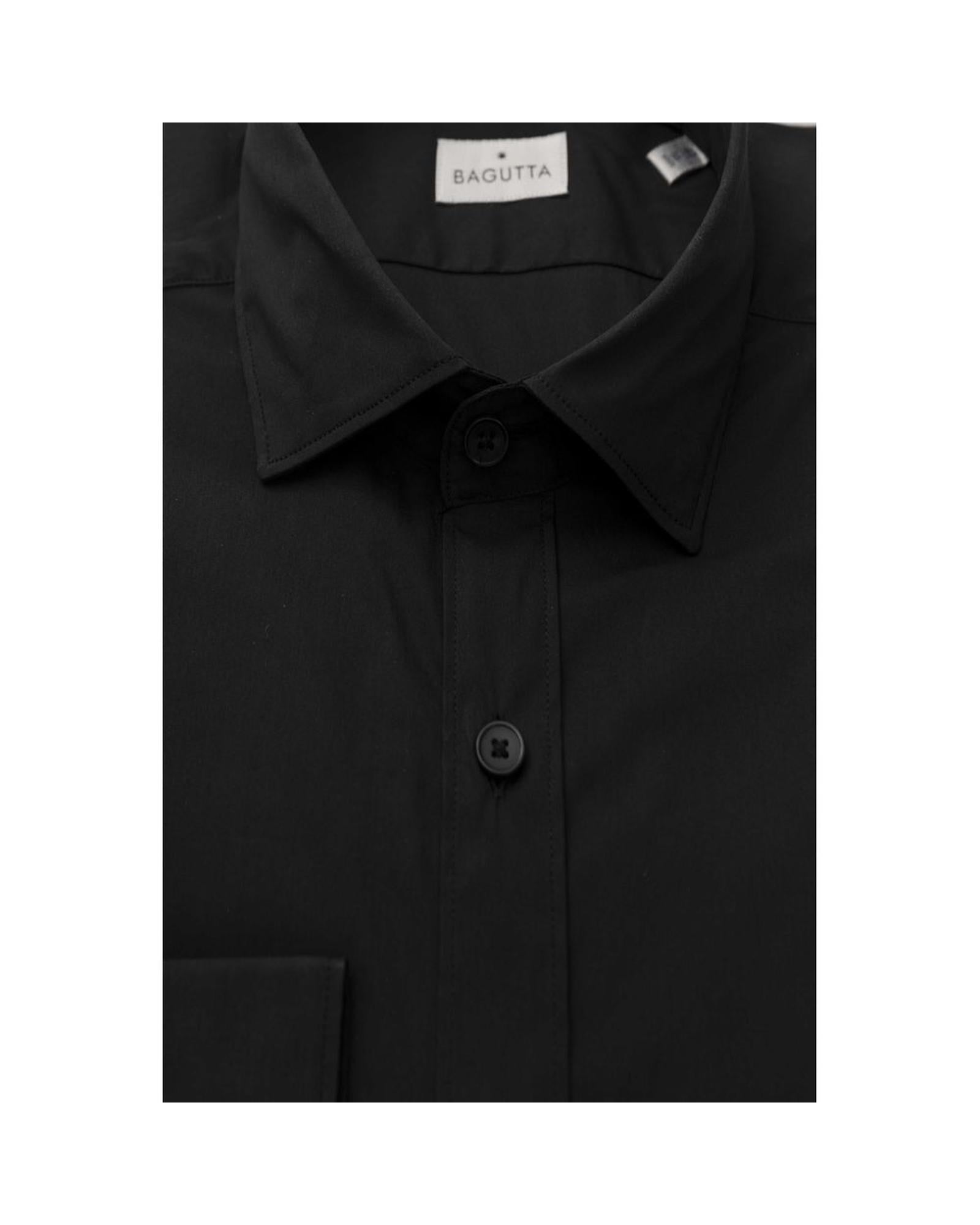 Bagutta Men's Black Cotton Shirt - 2XL Secondary image