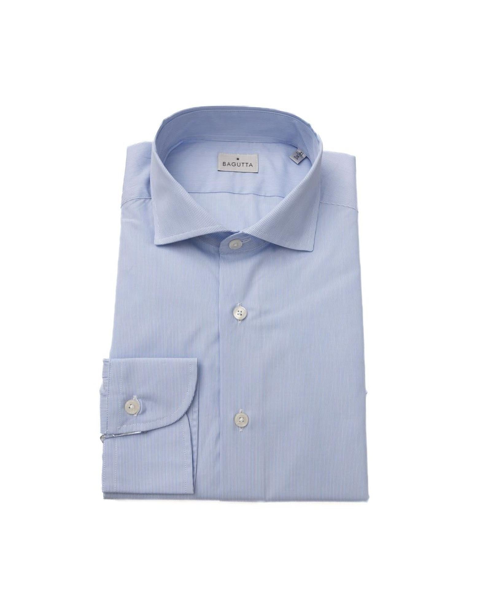 Bagutta Men's Light Blue Cotton Shirt - 2XL Main image