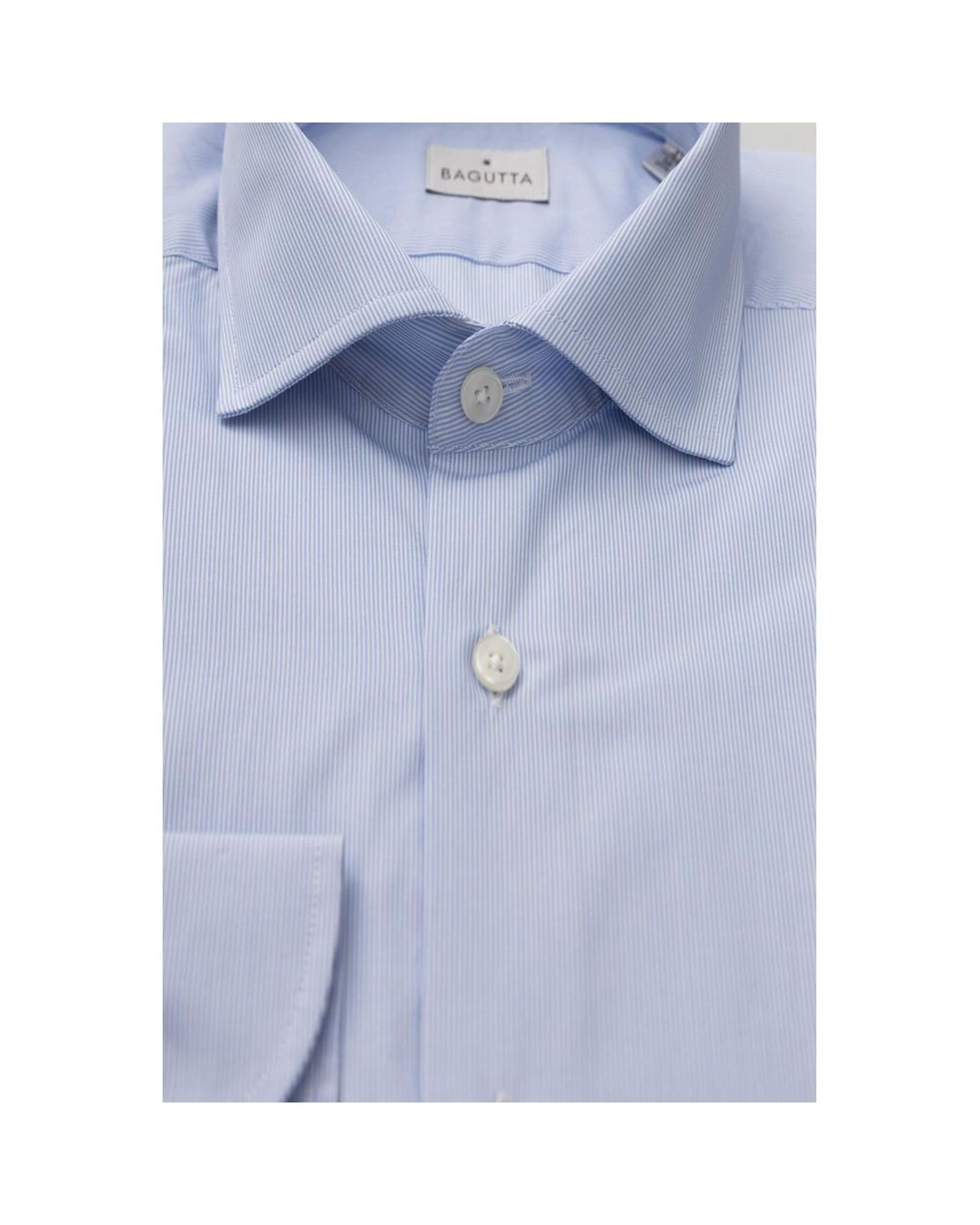 Bagutta Men's Light Blue Cotton Shirt - 2XL Secondary image