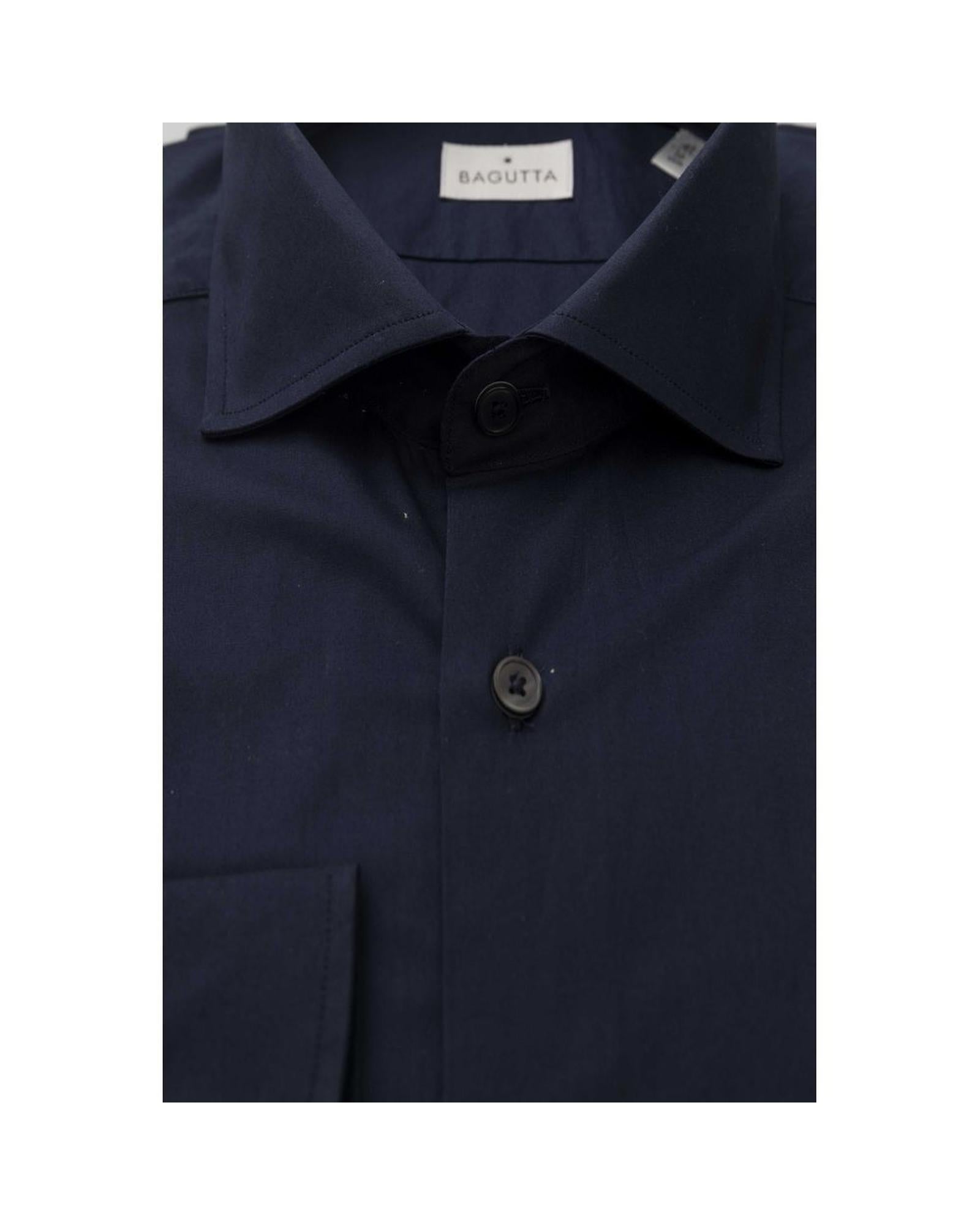 Bagutta Men's Blue Cotton Shirt - M Secondary image