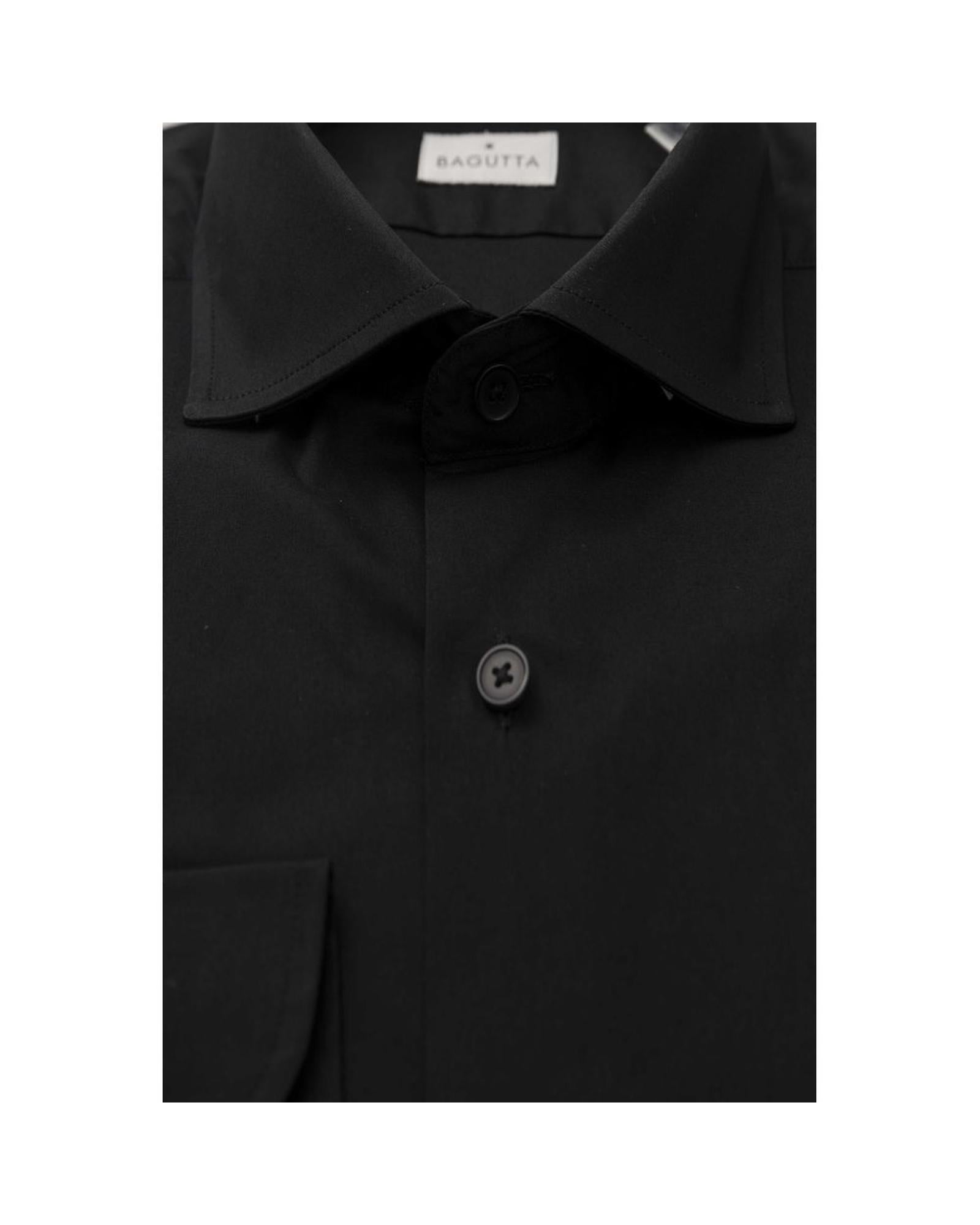 Bagutta Men's Black Cotton Shirt - XL Secondary image