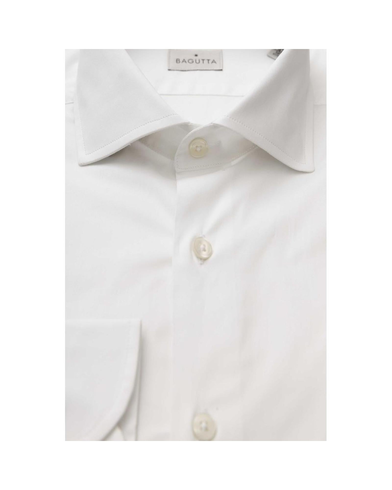 Bagutta Men's White Cotton Shirt - XL Secondary image