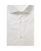 Bagutta Men's White Cotton Shirt - 2XL