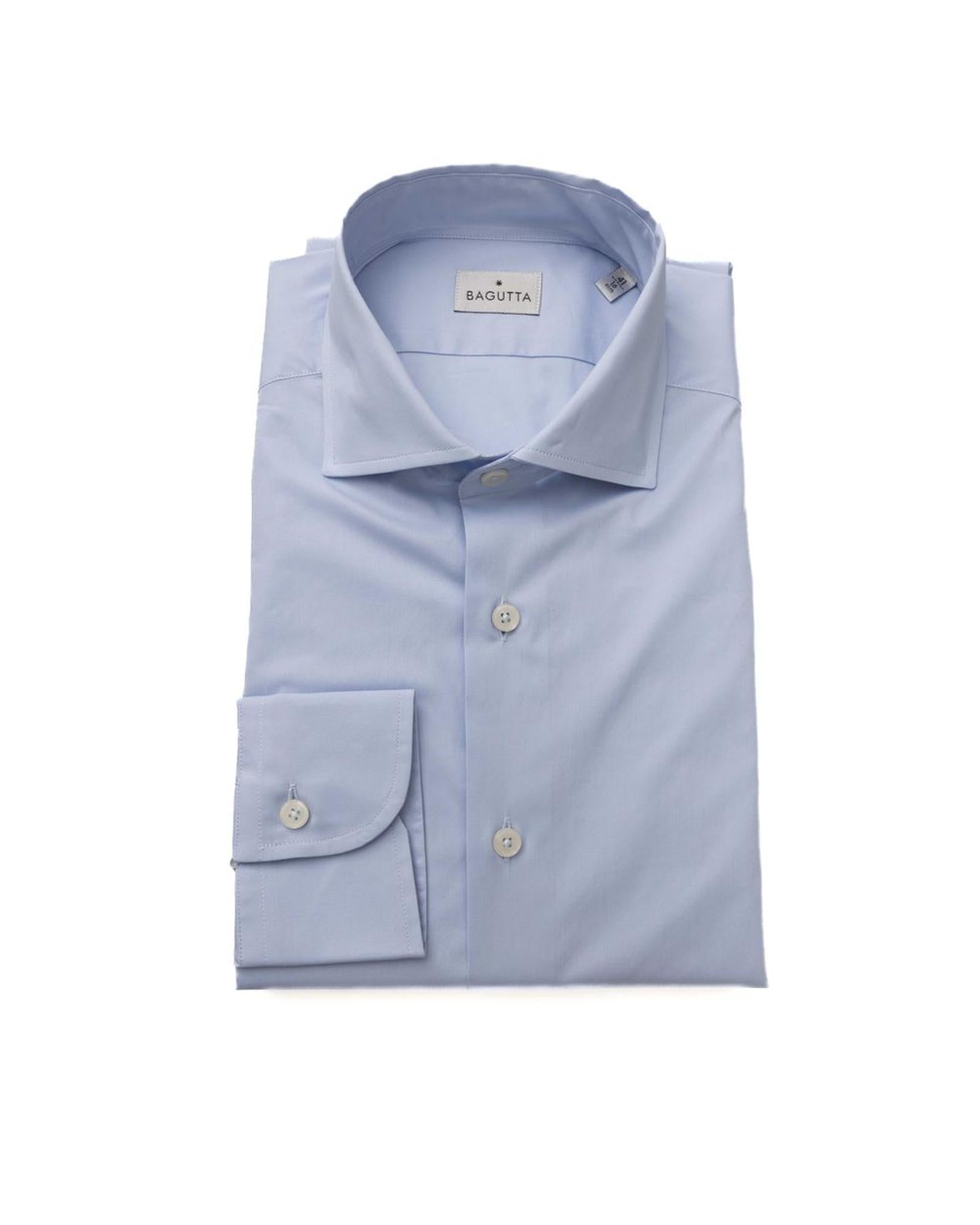 Bagutta Men's Light Blue Cotton Shirt - XL Main image