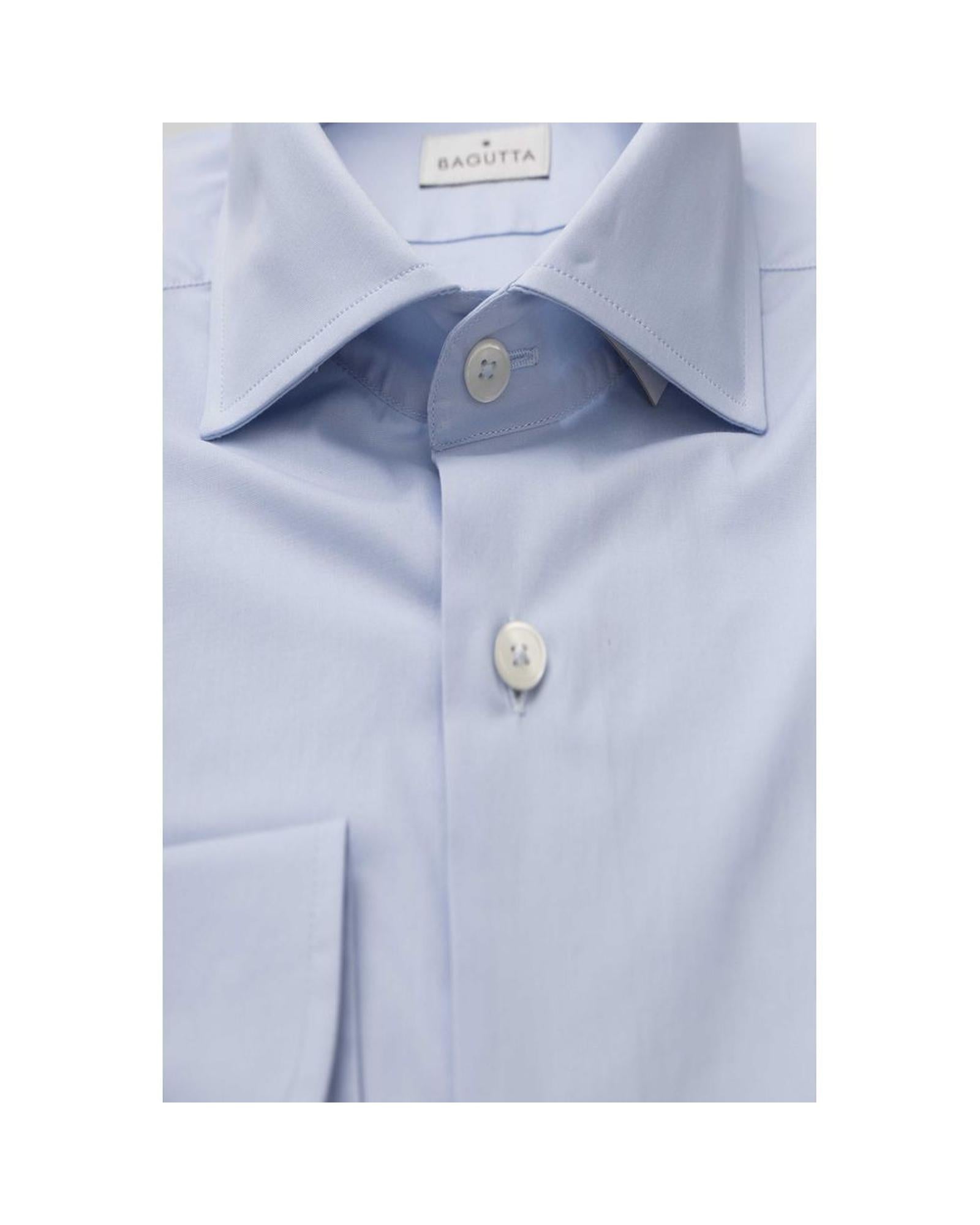 Bagutta Men's Light Blue Cotton Shirt - XL Secondary image
