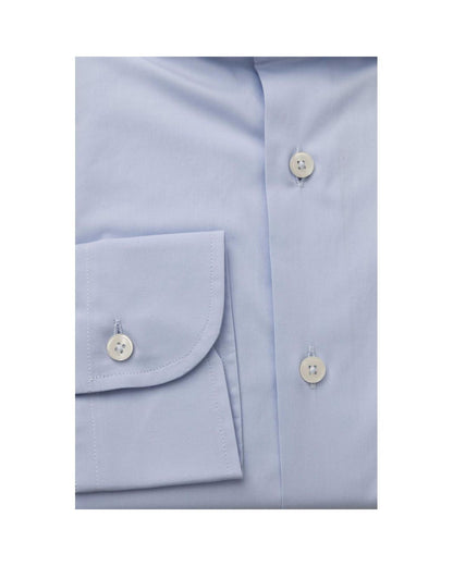 Bagutta Men's Light Blue Cotton Shirt - 2XL