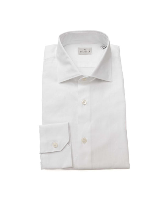 Bagutta Men's White Cotton Shirt - XL