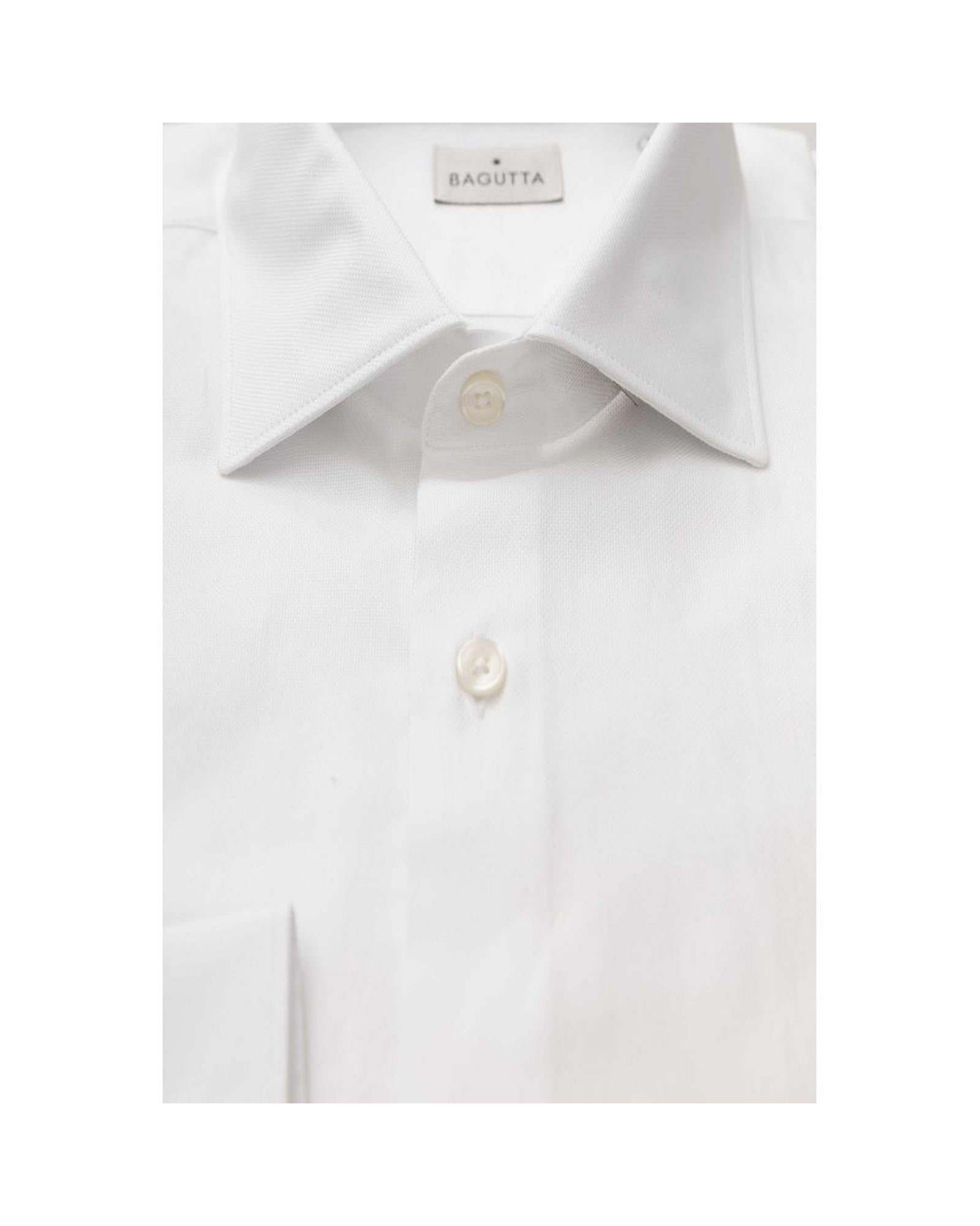 Bagutta Men's White Cotton Shirt - XL Secondary image