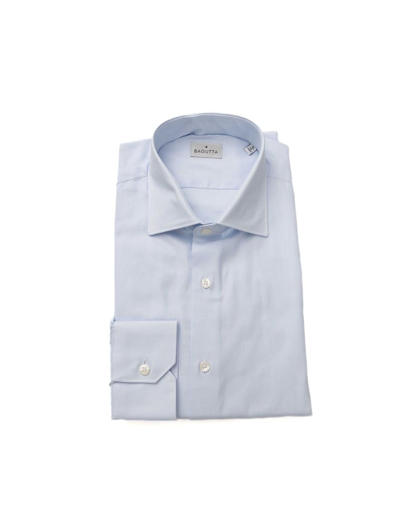 Bagutta Men's Light Blue Cotton Shirt - XL Main image