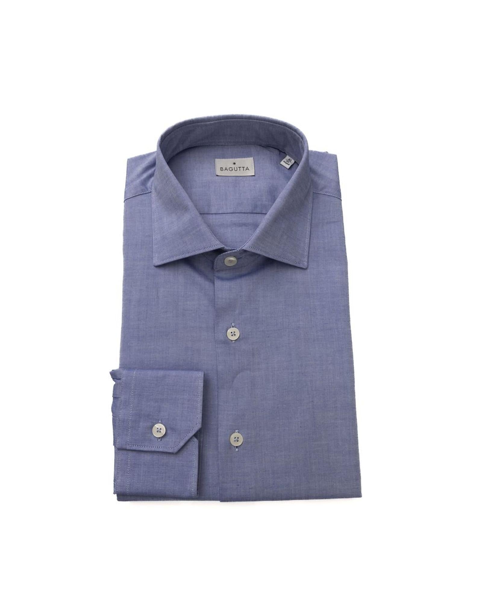 Bagutta Men's Light Blue Cotton Shirt - XL Main image