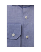 Bagutta Men's Light Blue Cotton Shirt - 2XL